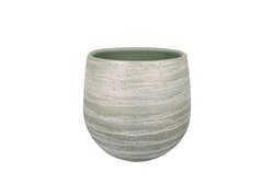 TS Pot joyce d22h20cm shiny olive