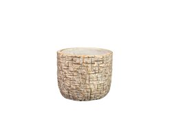 TS Pot maxim d14h13cm shiny sand