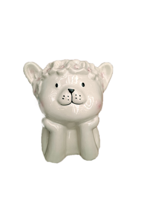 TS Pot meow d12h15cm wit