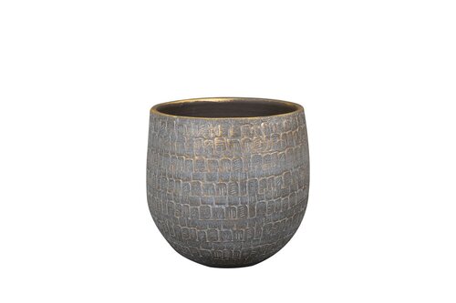 TS Pot renzo d18h16cm antraciet