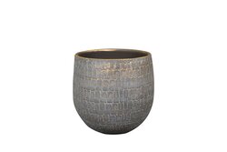 TS Pot renzo d18h16cm antraciet