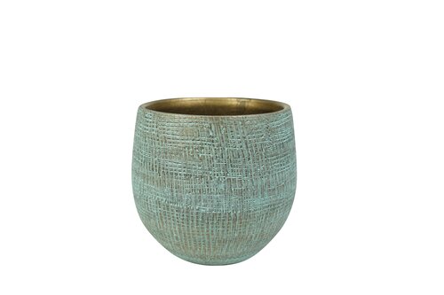 TS Pot ryan d22h20cm shiny blue