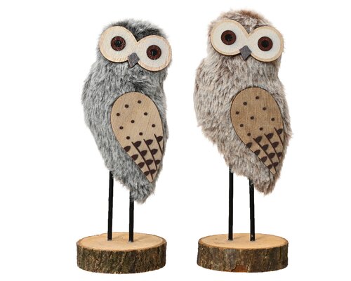 Decoris Uil polyester 2kl.ass