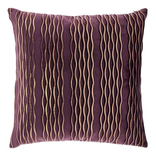 Unique living Kussen hilke 45x45cm donkerpaars