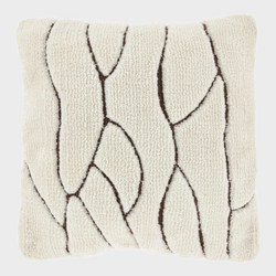 Unique living Kussen lexy 45x45cm rocky brown