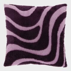 Unique living Kussen maud 50x50cm donkerpaars