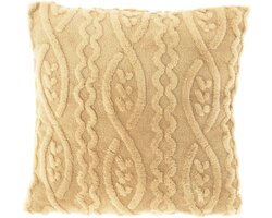 Unique living Kussen pleun 45x45cm latte