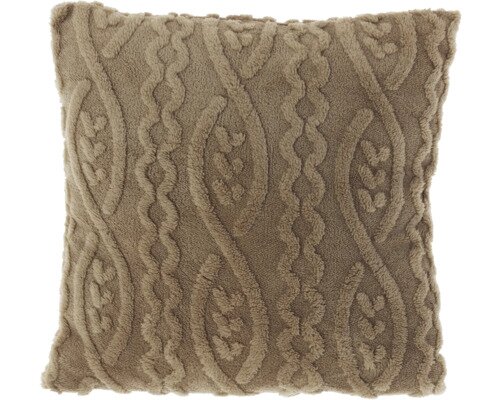 Unique living Kussen pleun 45x45cm taupe