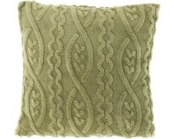 Unique living Kussen pleun 45x45cm tea green