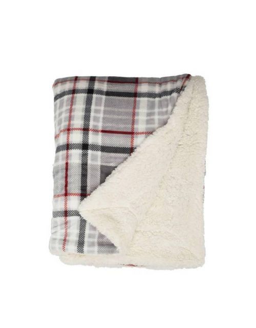 Unique living Plaid larsson l200b150cm grijs - afbeelding 1