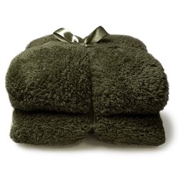 Unique living Plaid teddy l200b150cm wintergroen