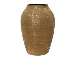 Decoris Vaas terracotta glitter