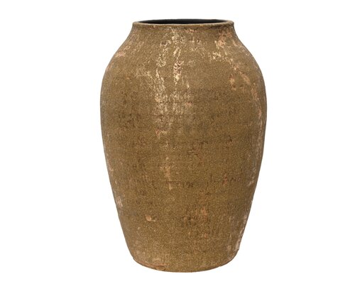 Decoris Vaas terracotta glitter