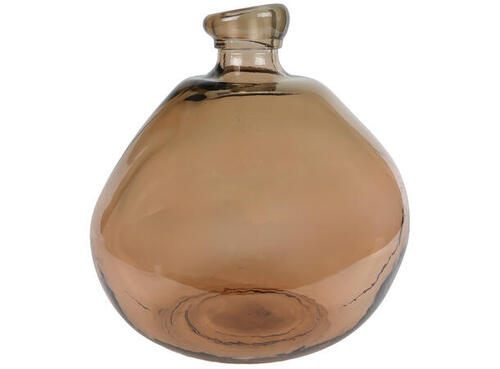 van Manen 3r vaas simplicity glas 31x31x32cm bruin