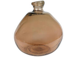 van Manen 3r vaas simplicity glas 31x31x32cm bruin