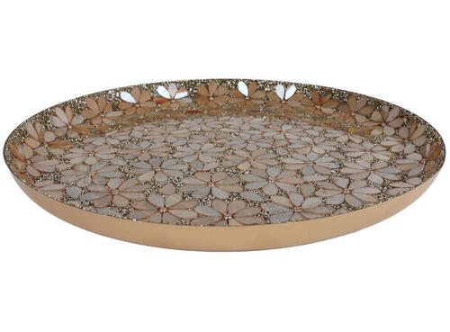 van Manen Dienblad nea mozaiek 35x35x2cm goud