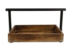 van Manen Etagere mango/metalen l40b26h22cm