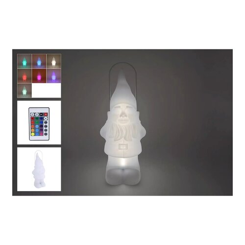 Van Manen Lantaarn led kabouter 21x20x50cm wit