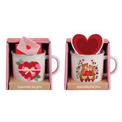 van manen Lovely Joyful mug 2 assorti 1 stuk
