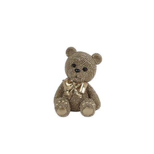 van Manen Sculptuur beer polyst10x8x13cm goud