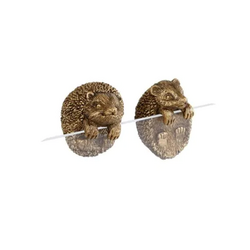van Manen Sculptuur egel l5b5h7cm goud a2