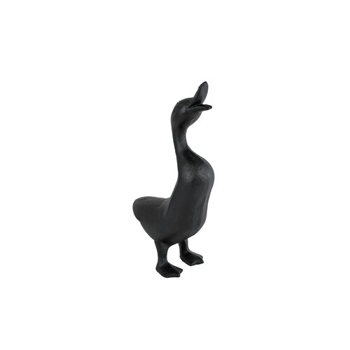 van Manen Sculptuur gans 14x7x25cm zwart