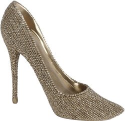 van Manen Sculptuur pump 17x7x14cm goud