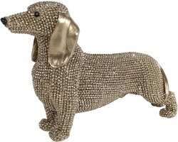 van Manen Sculptuur teckel 18x6x12cm goud