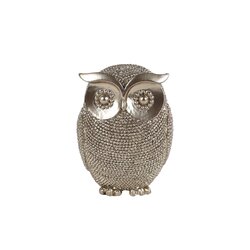 van Manen Sculptuur uil polyst 8x8x10cm goud