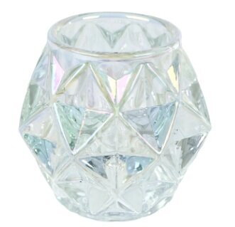 van Manen Theelichthdr glas 7x7x7cm trnsprnt