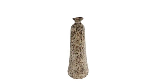 van Manen Vaas aardew 11x11x30cm beige/bruin