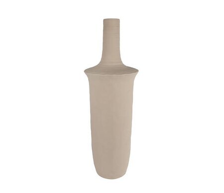 van Manen Vaas aardew 25x25x77cm bruin