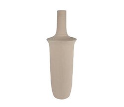 van Manen Vaas aardew 25x25x77cm bruin
