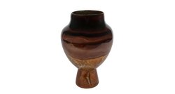 van Manen Vaas glas 21x21x32cm mbr/bruin