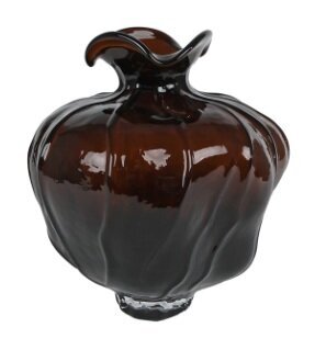 van Manen Vaas liv glas 21x21x24cm bruin