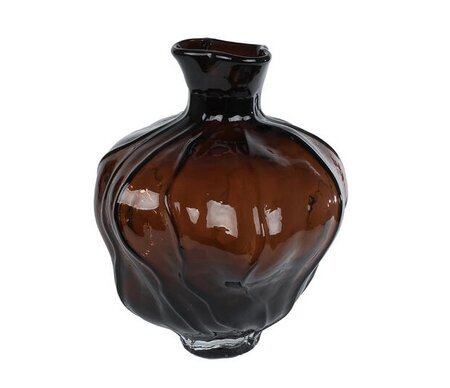 van Manen Vaas liv glas 26x26x31cm bruin