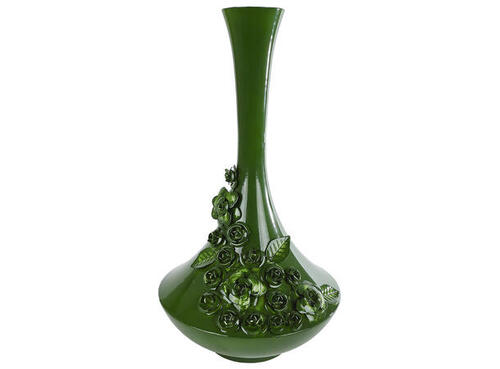 van Manen Vaas metaal 27x27x47cm groen