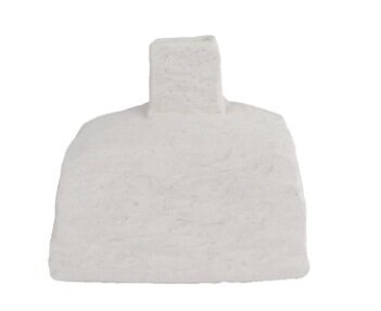 van Manen Vaas minne aardew 20x10x17cm wit