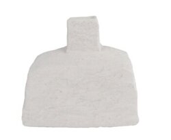 van Manen Vaas minne aardew 20x10x17cm wit