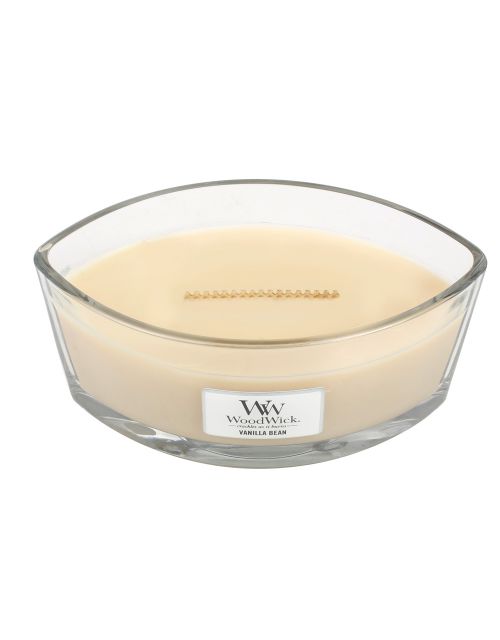 Vanilla Bean Ellipse WoodWick HeartWick Candle