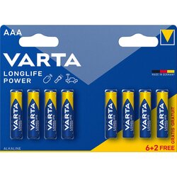 Varta Batterij alkaline aaa blister 8st