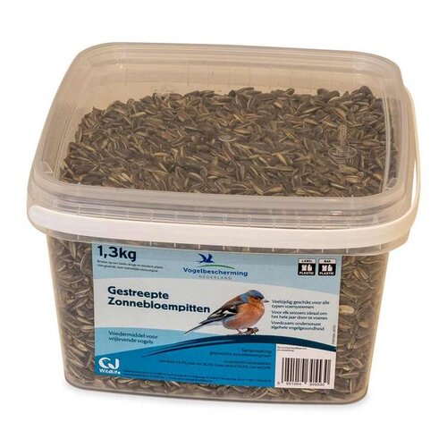 VBN Gestreepte zonnebloempitten emmer 1.3kg