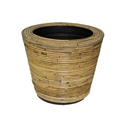 VDL Drypot rotan streep d32h23cm grijs