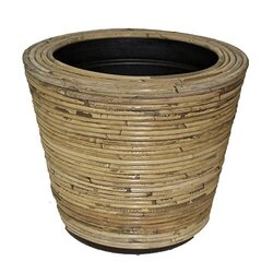 VDL Drypot rotan streep d35h30cm grijs