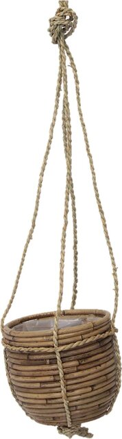 VDL Hangpot streep d18h16cm grijs