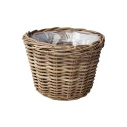 VDL Pot rotan d25h18cm antiek grijs