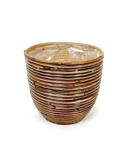 VDL Pot rotan streep d20h19cm brions