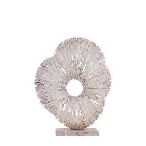 PTMD Vija Beige casted alu organic open statue S