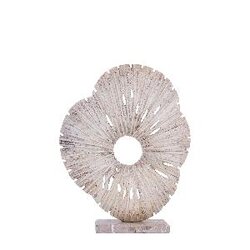 PTMD Vija Beige casted alu organic open statue S