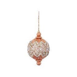 PTMD Vinea Peach polyester ball hanger with stones